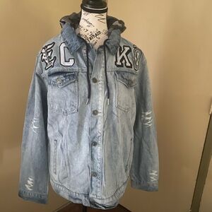 Ecko Unlimited Light Blue Denim Jacket size large and xl